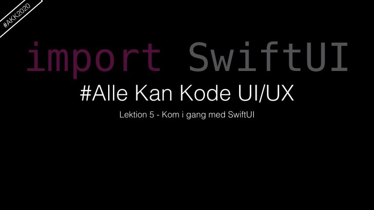 Igang med SwiftUI